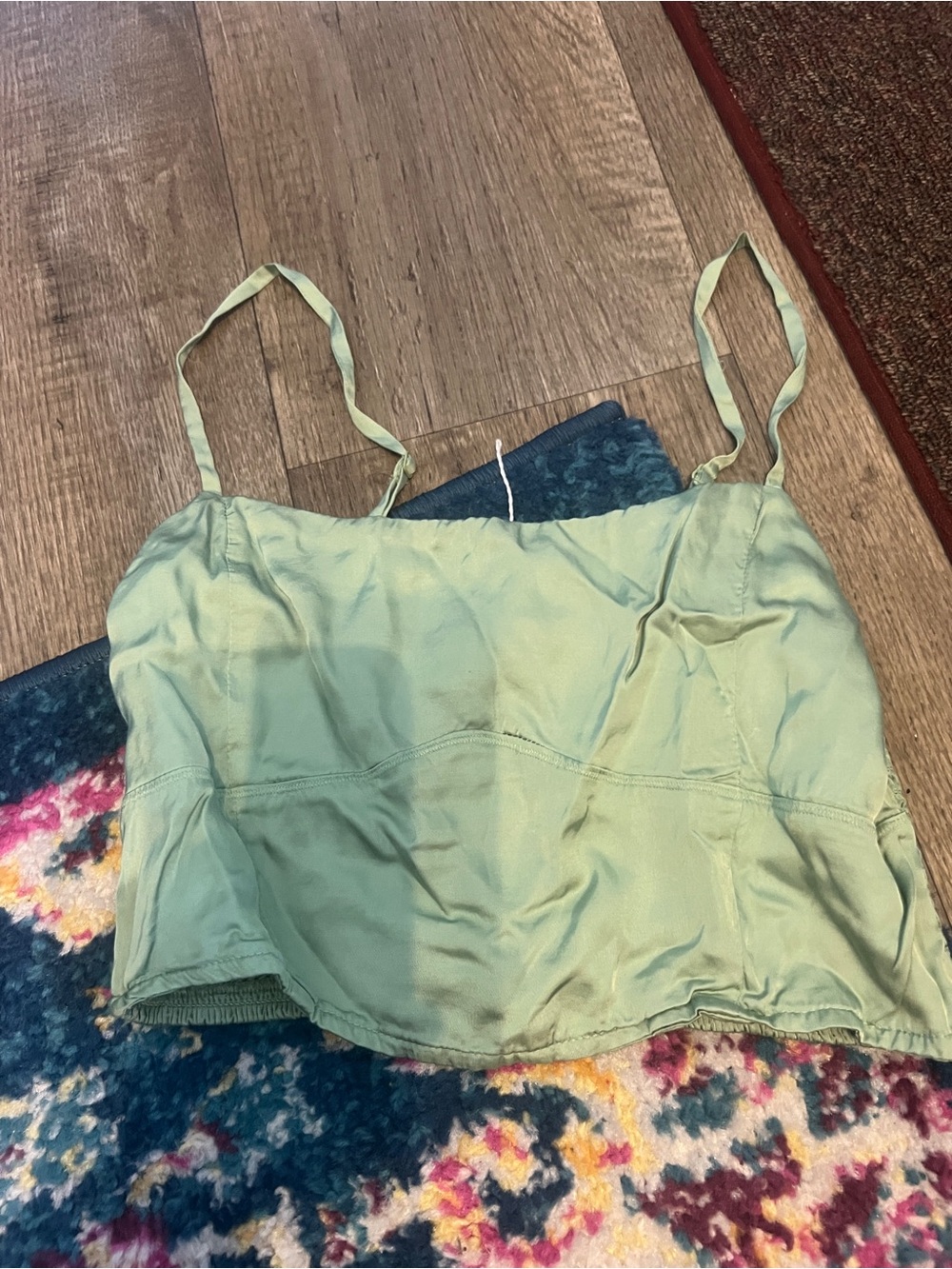 Aerie Light Green Women’s Satin Cami Top
